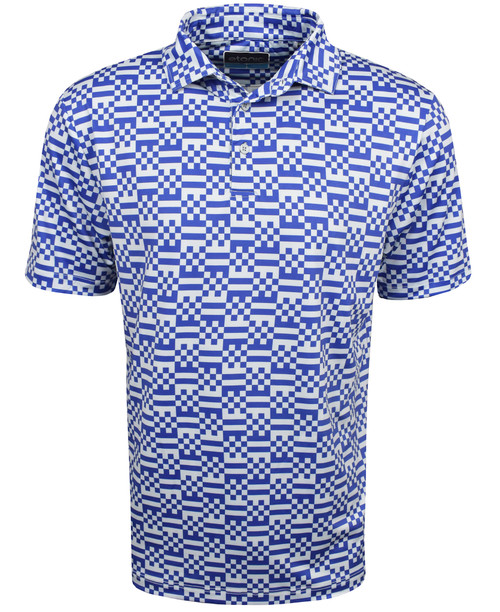 Etonic Golf Geo Print Polo Shirt - Image 1