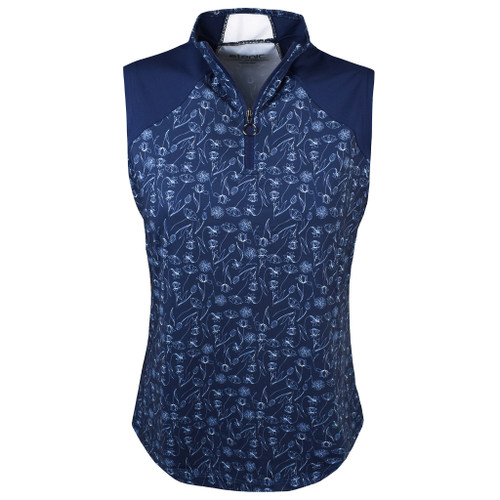 Etonic Golf Ladies 1/2 Zip Sleeveless Mock Polo Shirt - Image 1