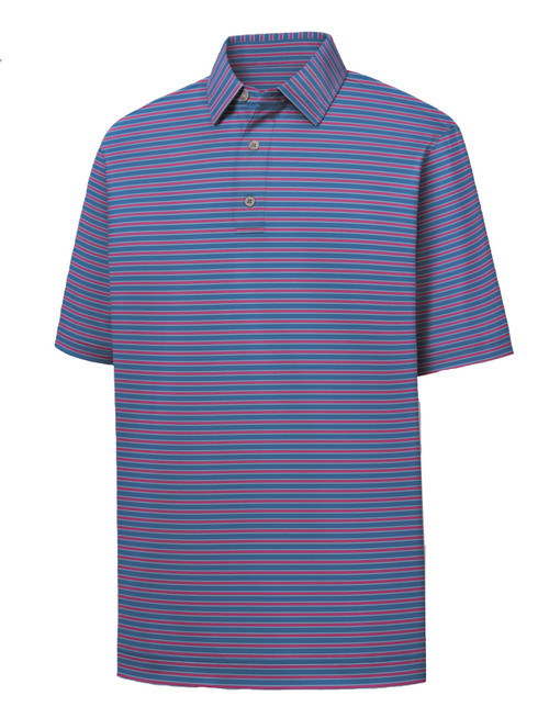 FootJoy Golf ProDry Lisle Pinstripe Polo Shirt - Image 1
