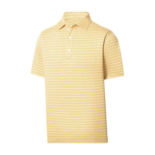 FootJoy Golf Triple Pinstripe Lisle Self Collar Polo Shirt - Image 1