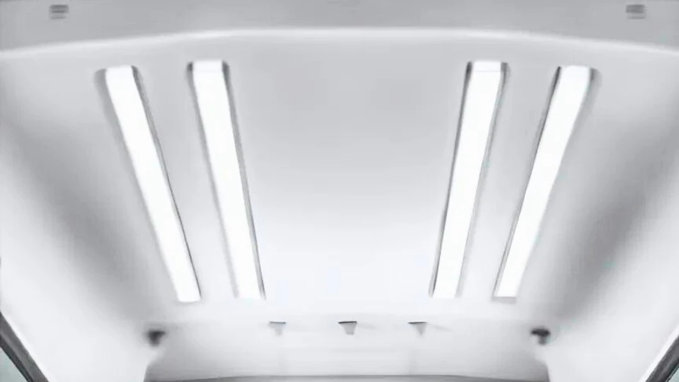 LED lighting in roof of the Dash